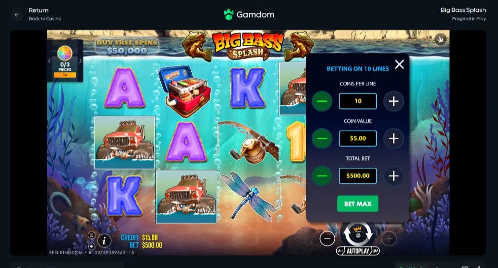 Big Bass Splash gameplay screenshot 3